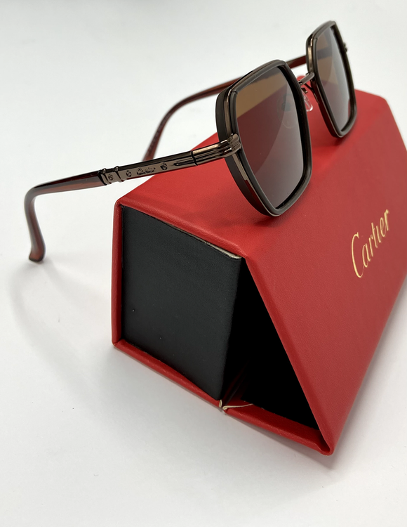 عینک آفتابی برند کارتیر قهوهای
