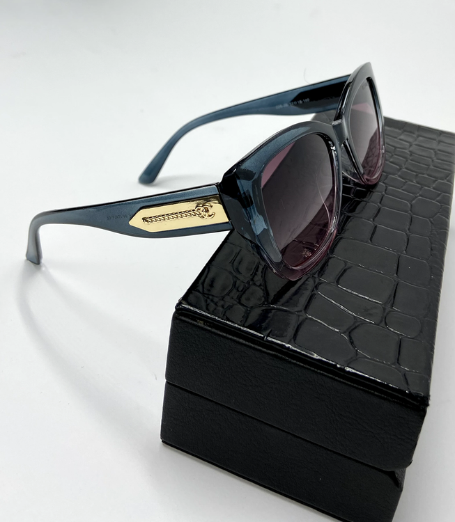 عینک آفتابی شنل چشم گربهای یووی 400 - ابی صورتی